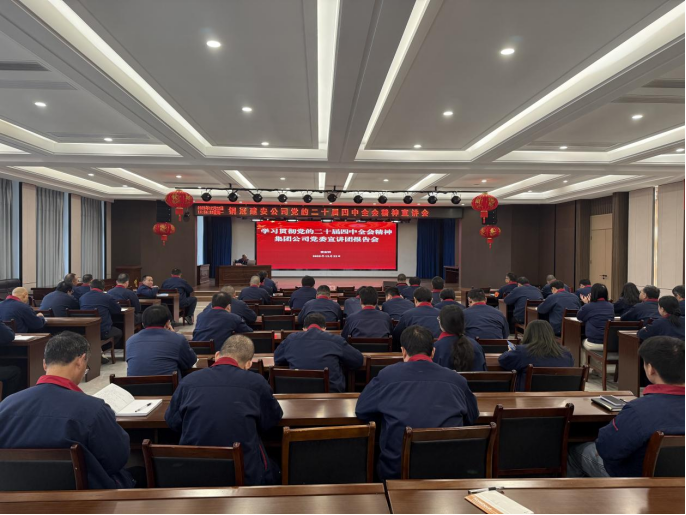 公司召开学习贯彻党的二十届四中全会精神宣讲会 公司召开学习贯彻党的二十届四中全会精神宣讲会